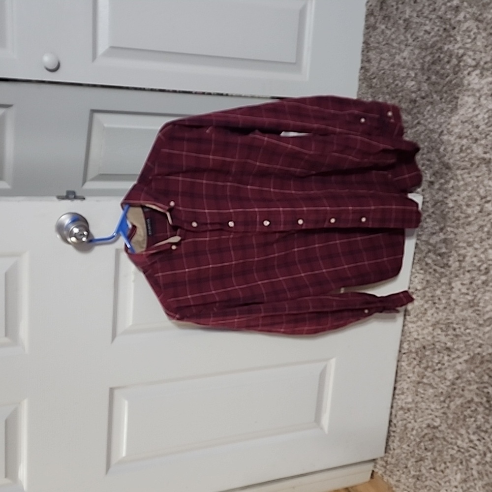 George Men's Small Burgundy Dress Shirt